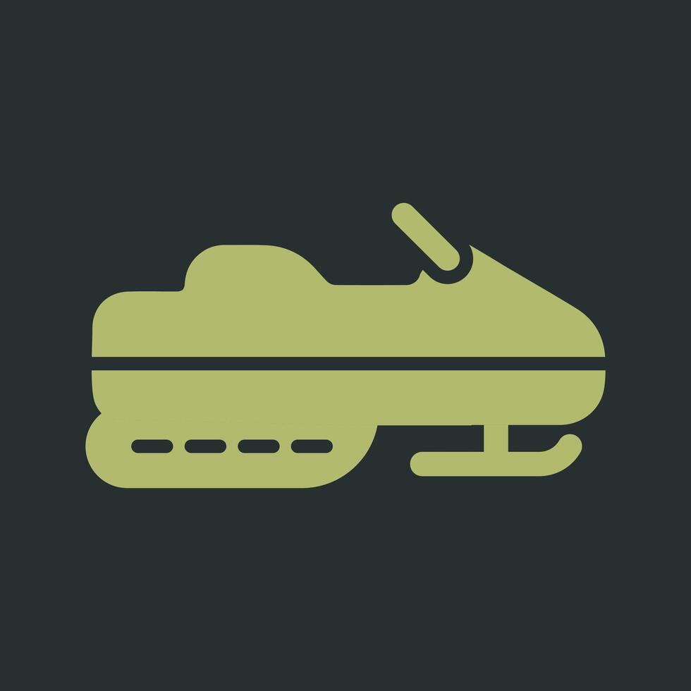 Snowmobile Vector Icon