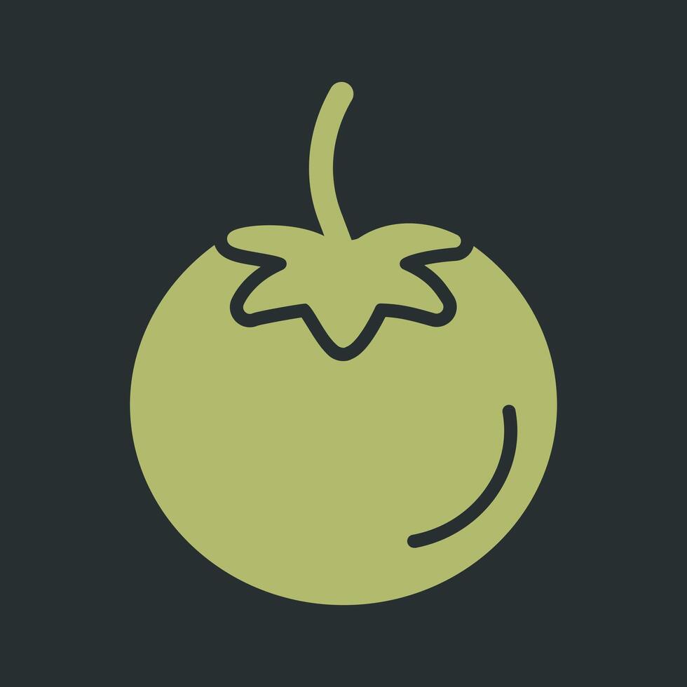 icono de vector de tomate