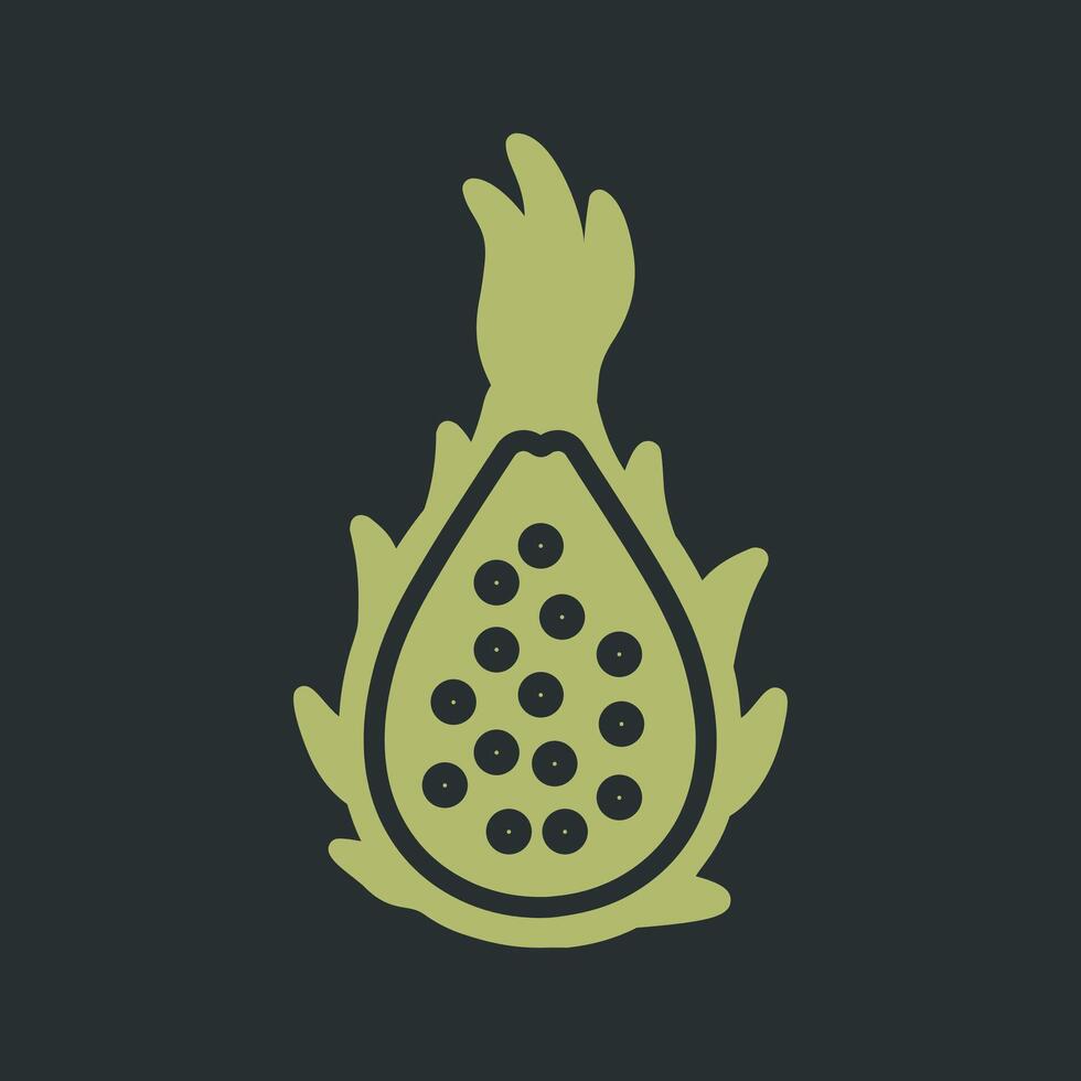 Dragon Fruit Vector Icon