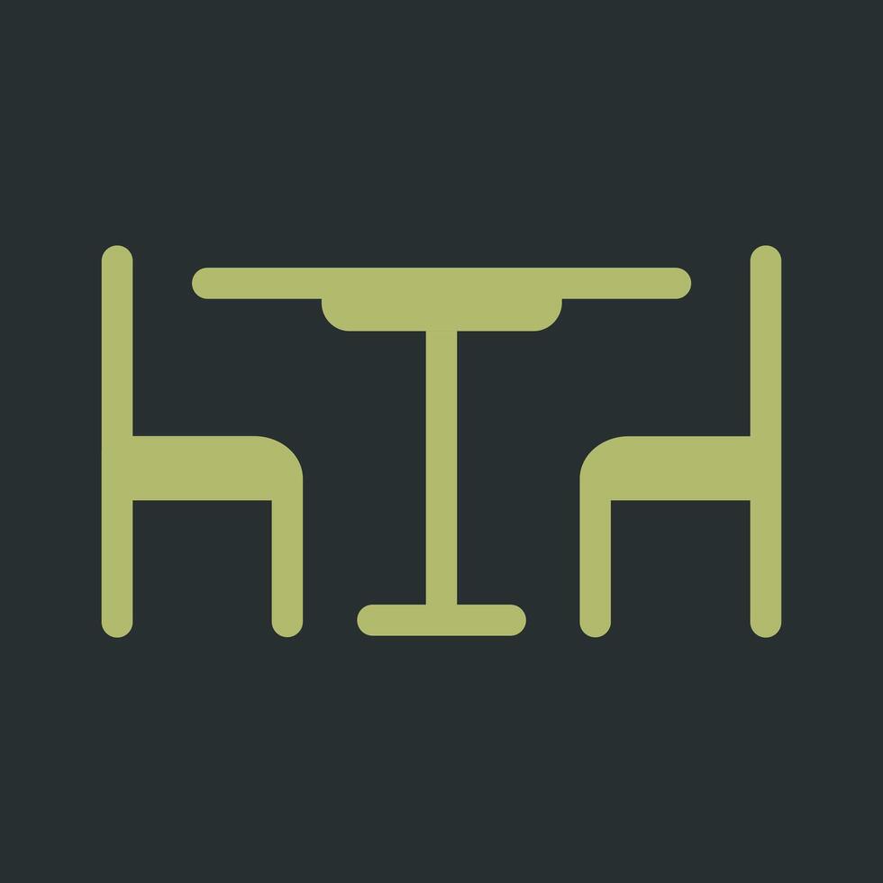 Lunch Table Vector Icon