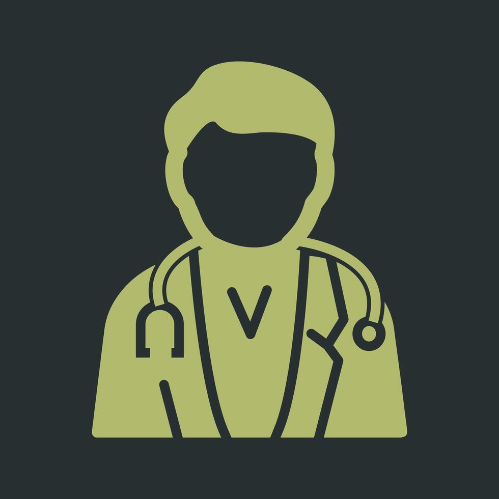 Male Doctor Vector Icon