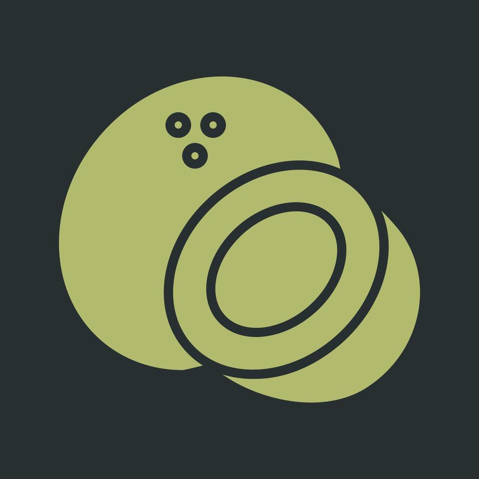Coconut Vector Icon