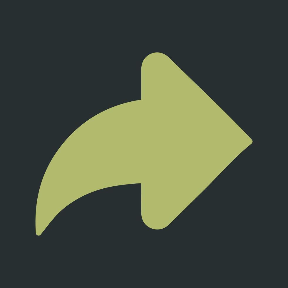 Right Back Arrow Vector Icon
