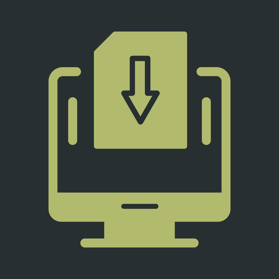 Down Vector Icon