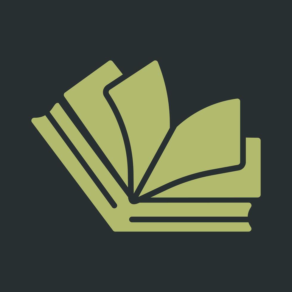 Open Book Vector Icon