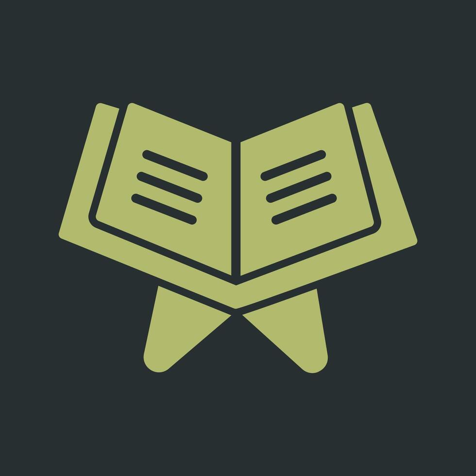 Reading Holy Book Vector Icon