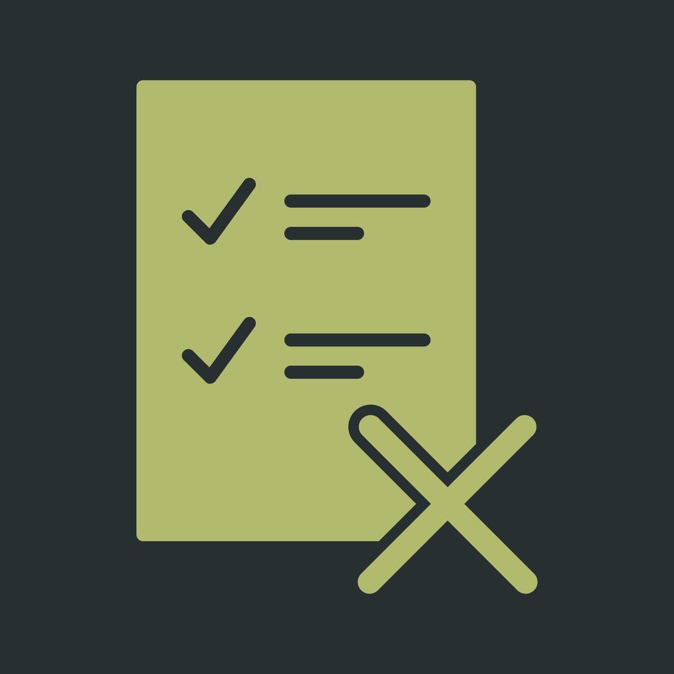Fake List Vector Icon