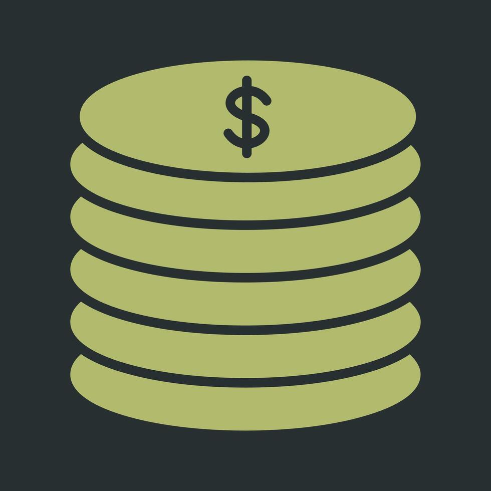 Stack of Coins Vector Icon