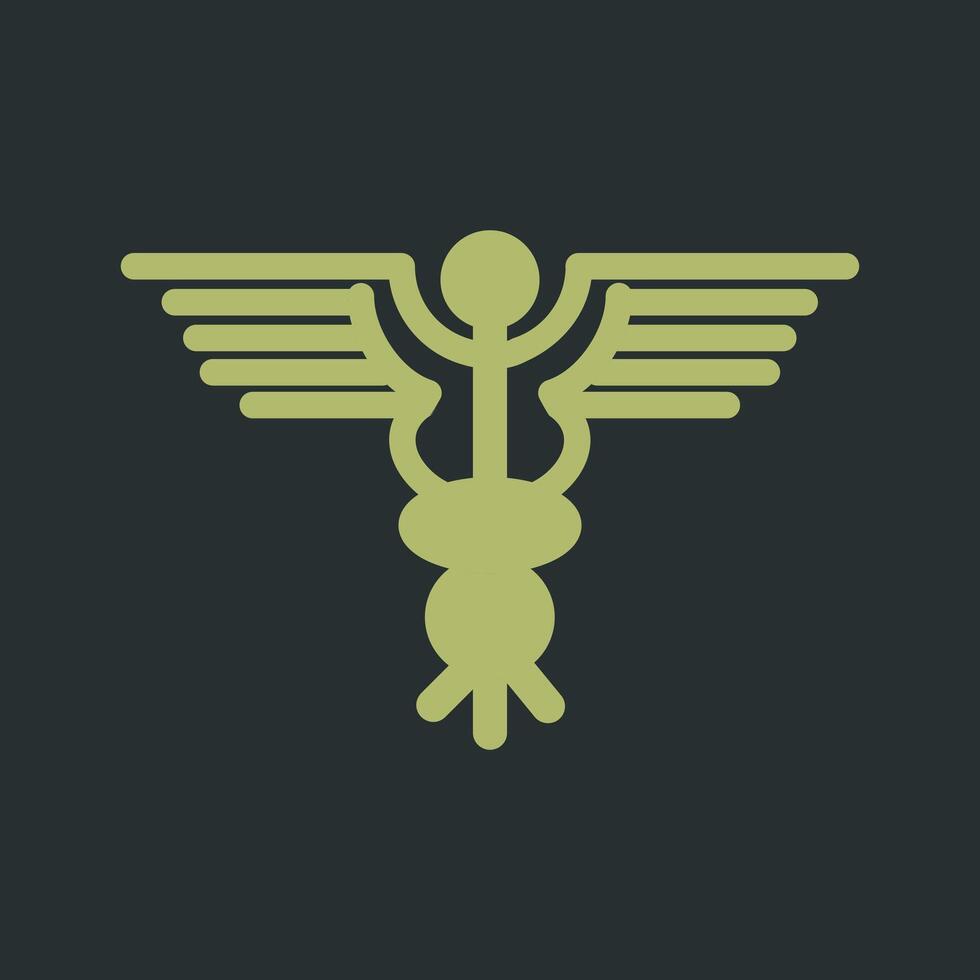 Caduceus Vector Icon