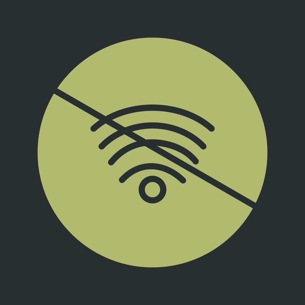 No Wifi Vector Icon