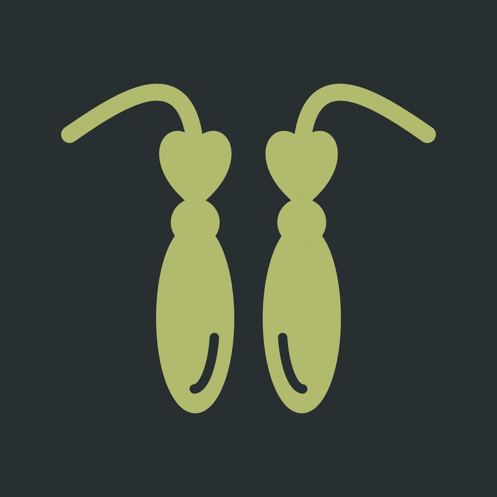 Earrings Vector Icon