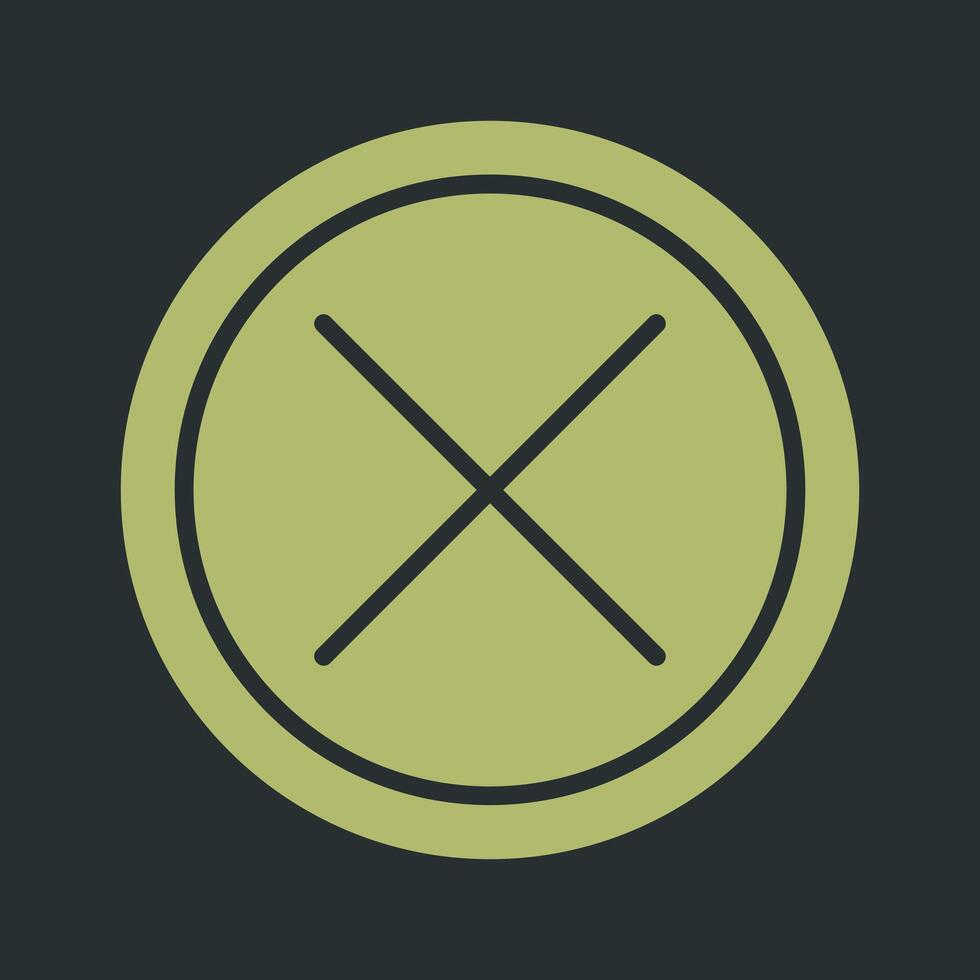 Do Not Cross Vector Icon