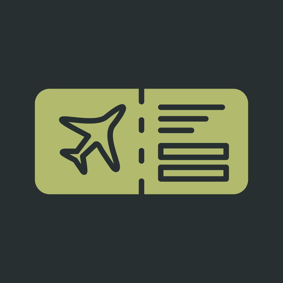 Plane Tickets Vector Icon