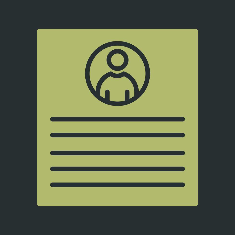Client Profile Vector Icon