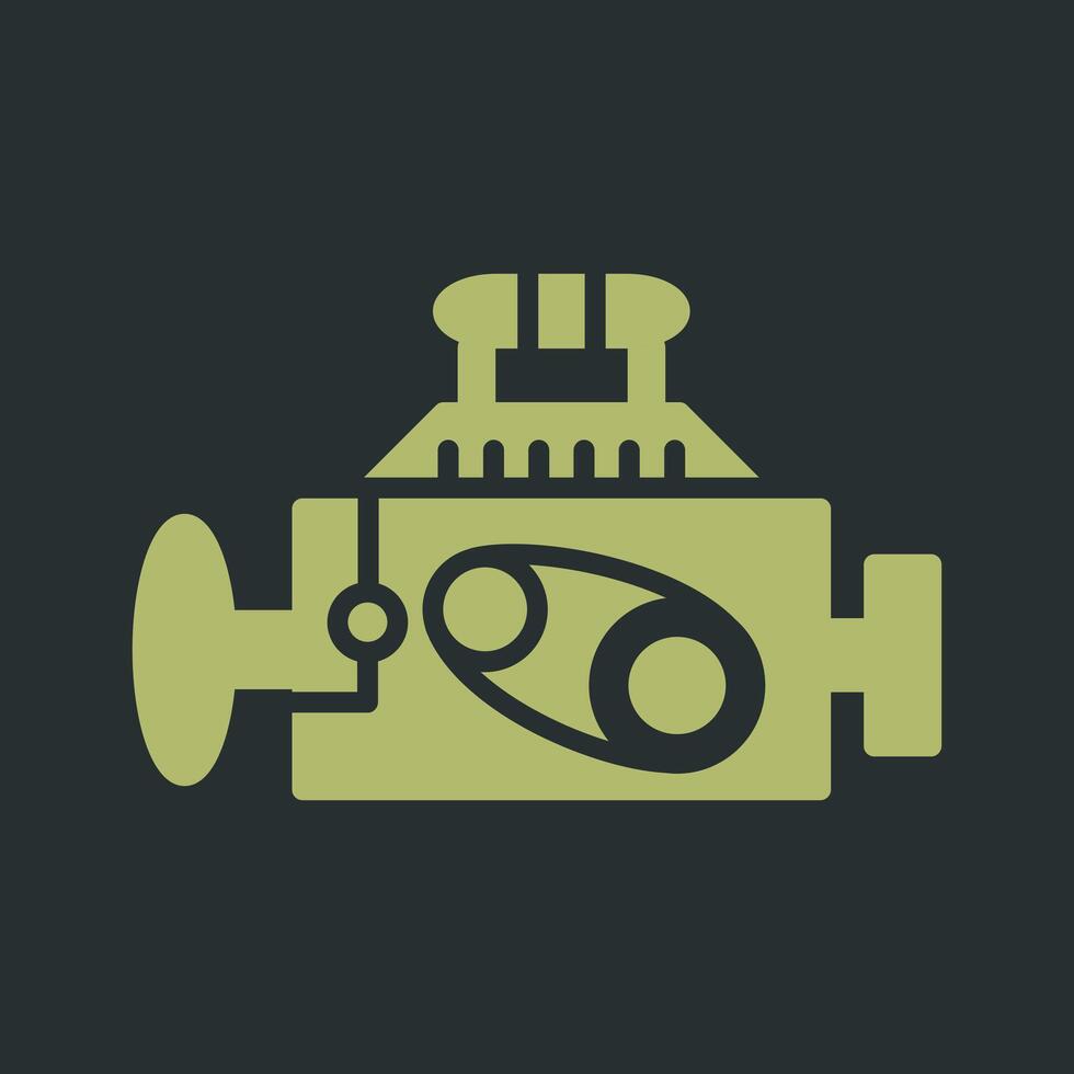 icono de vector de motor