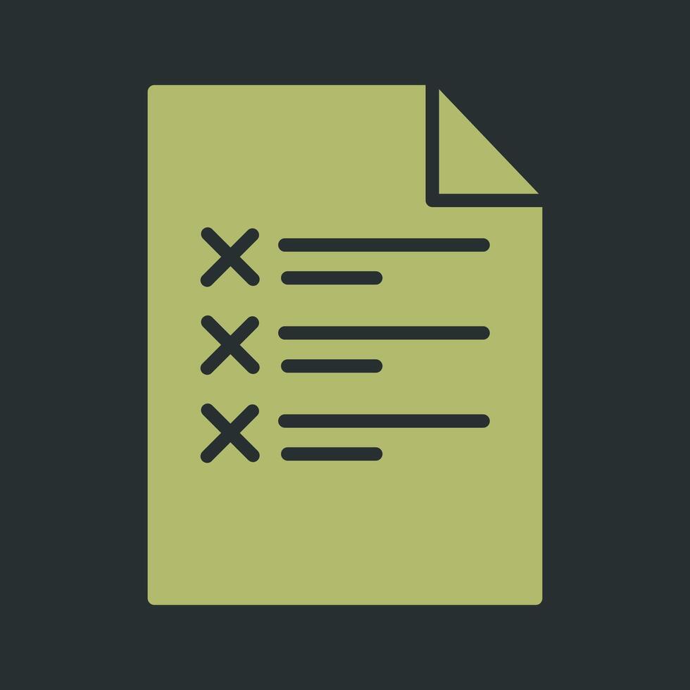 Business Note Vector Icon