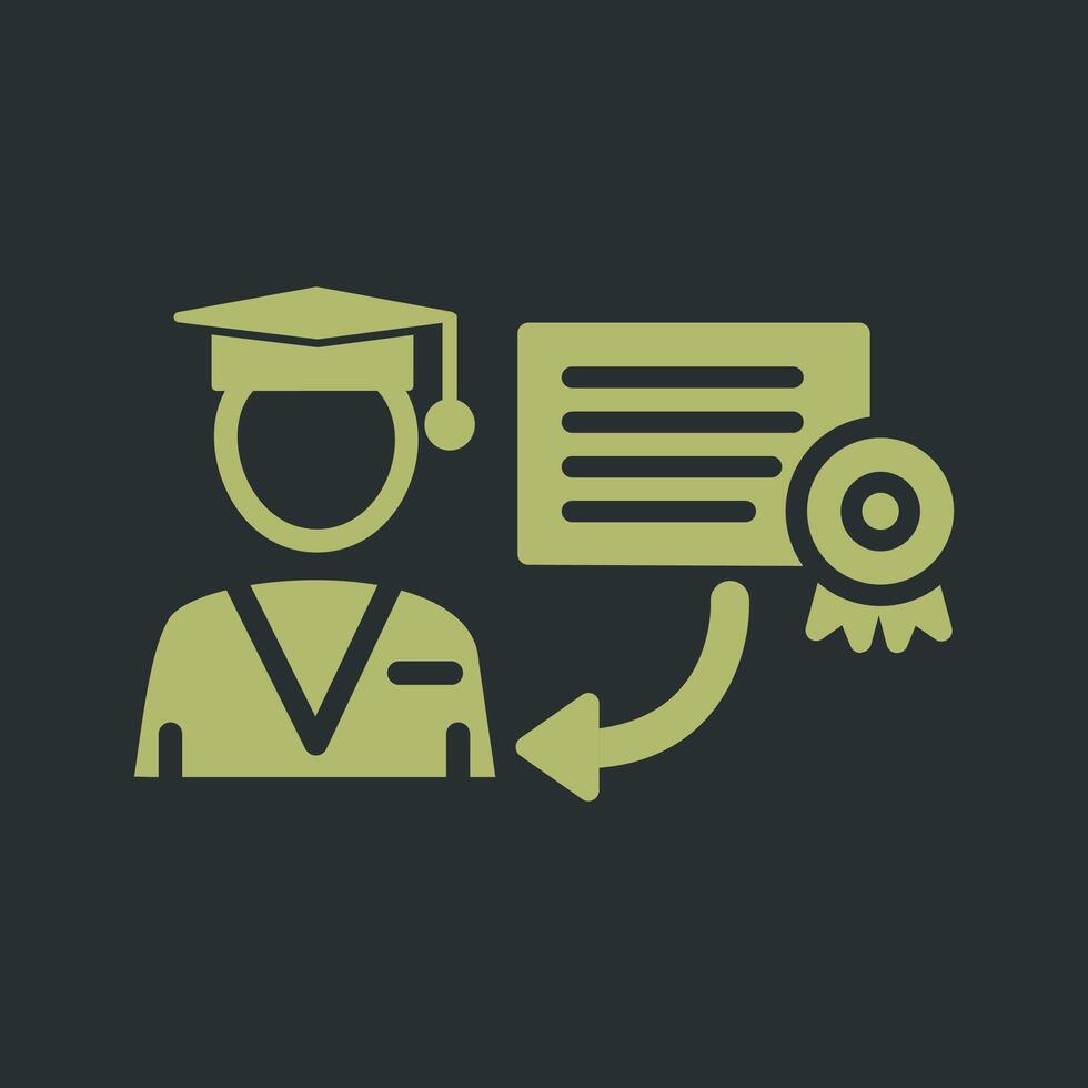 Receiving Degree Vector Icon