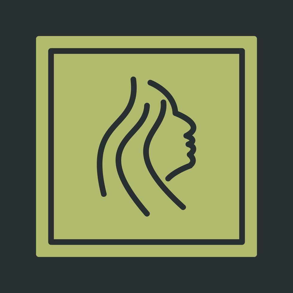 Painting of Woman Vector Icon