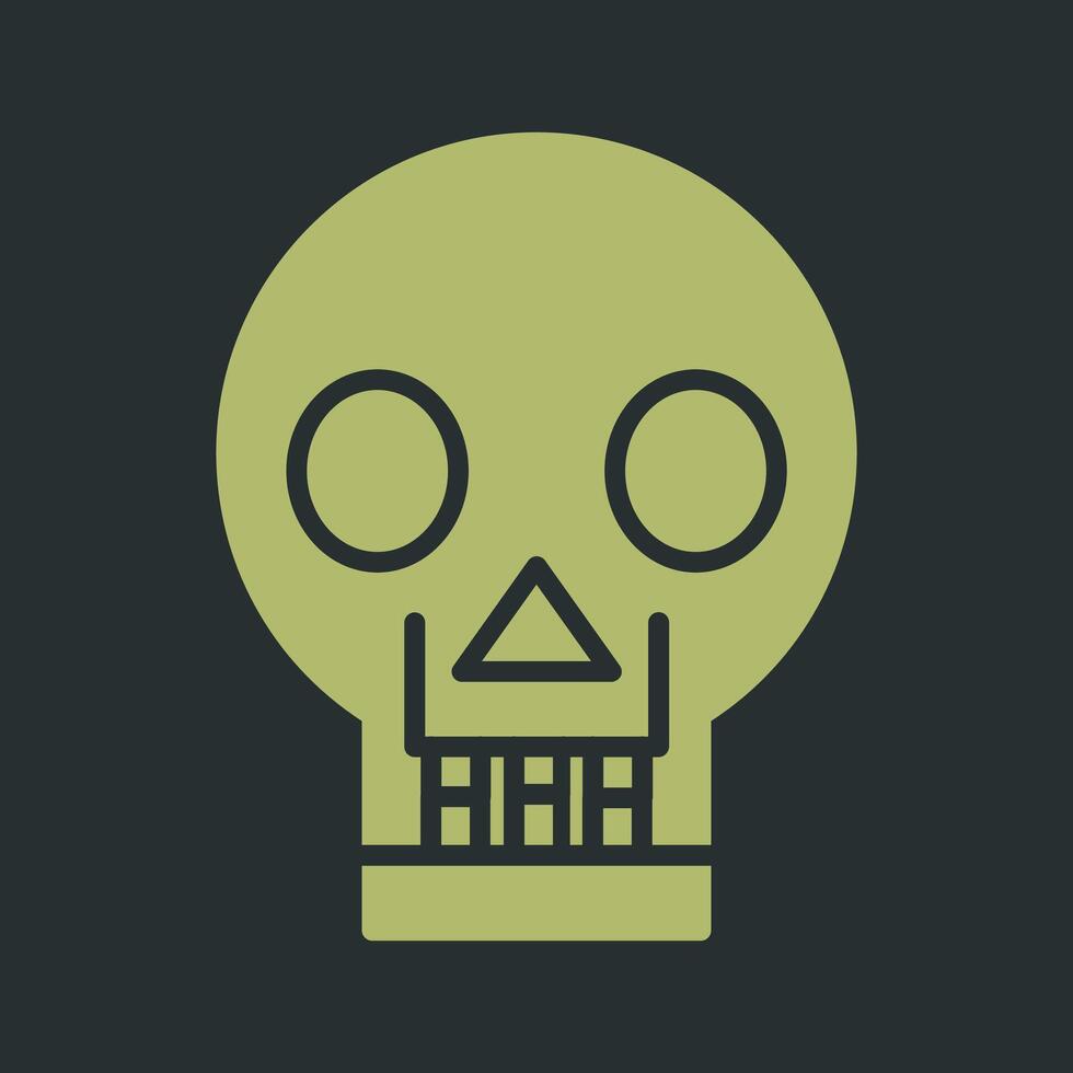 Skull X ray Vector Icon