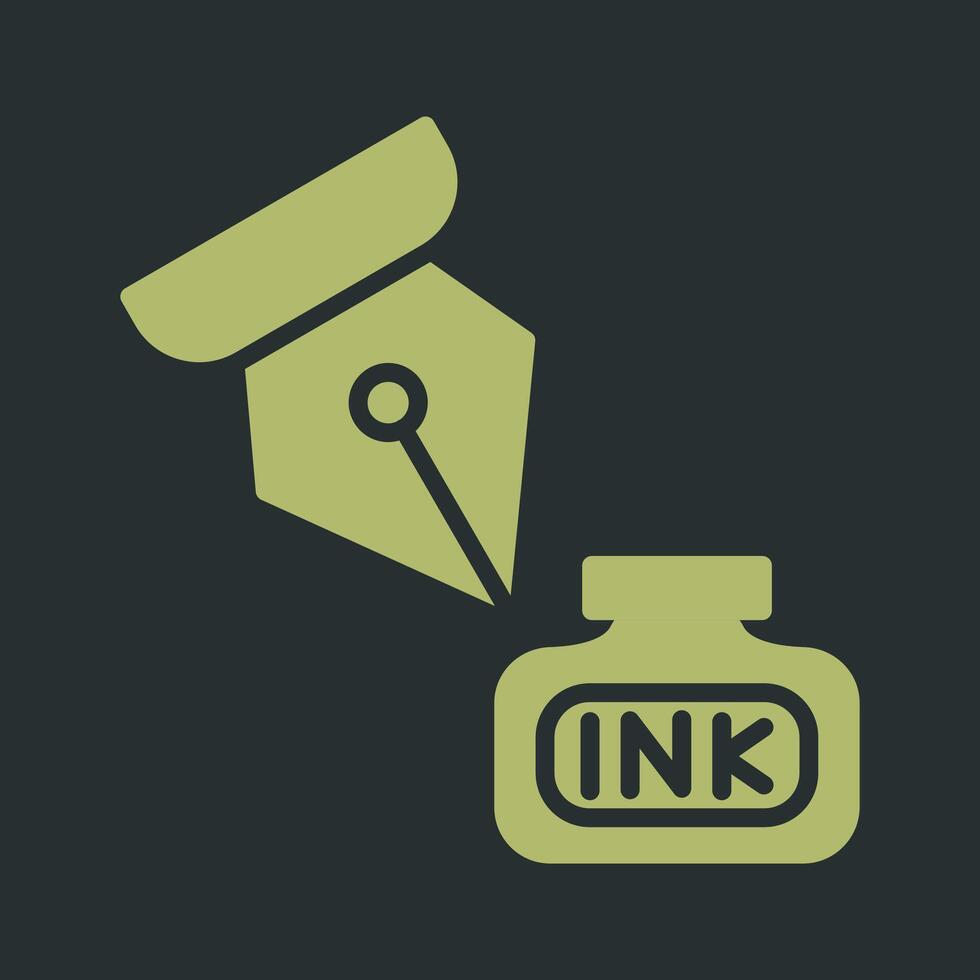 Ink and Pen Vector Icon