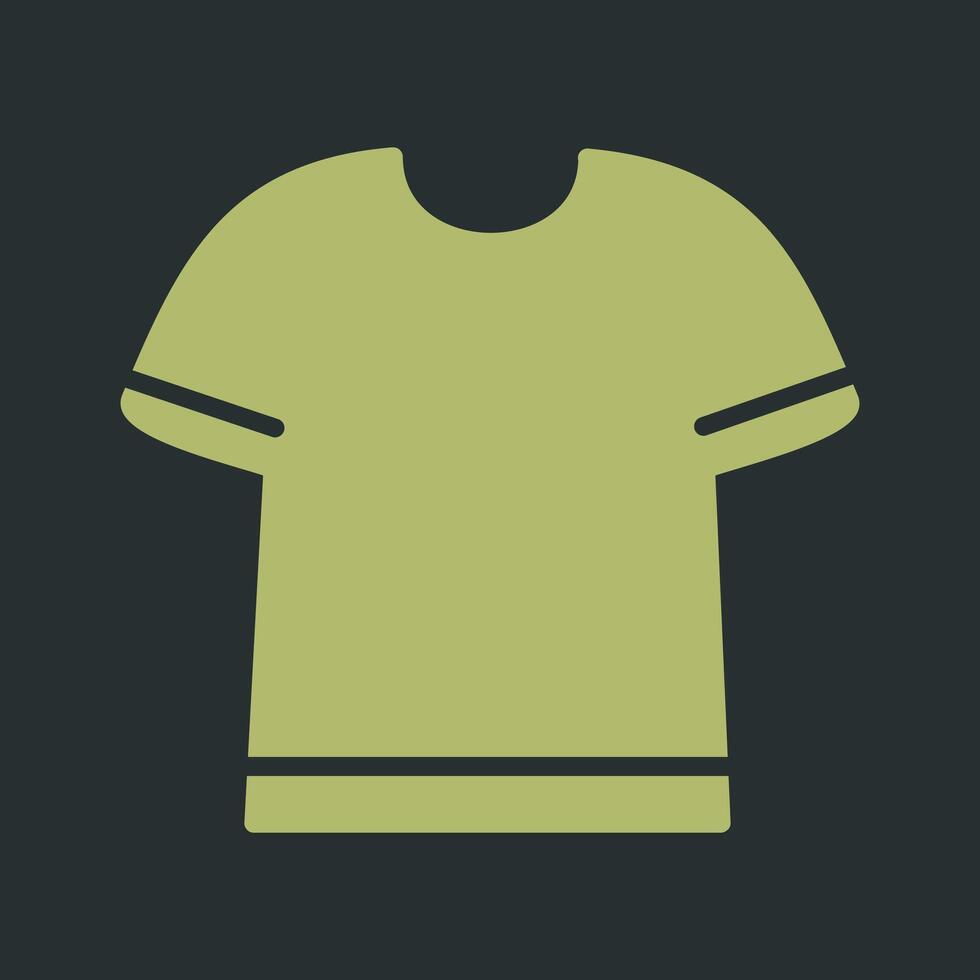 T Shirt with Lines Vector Icon