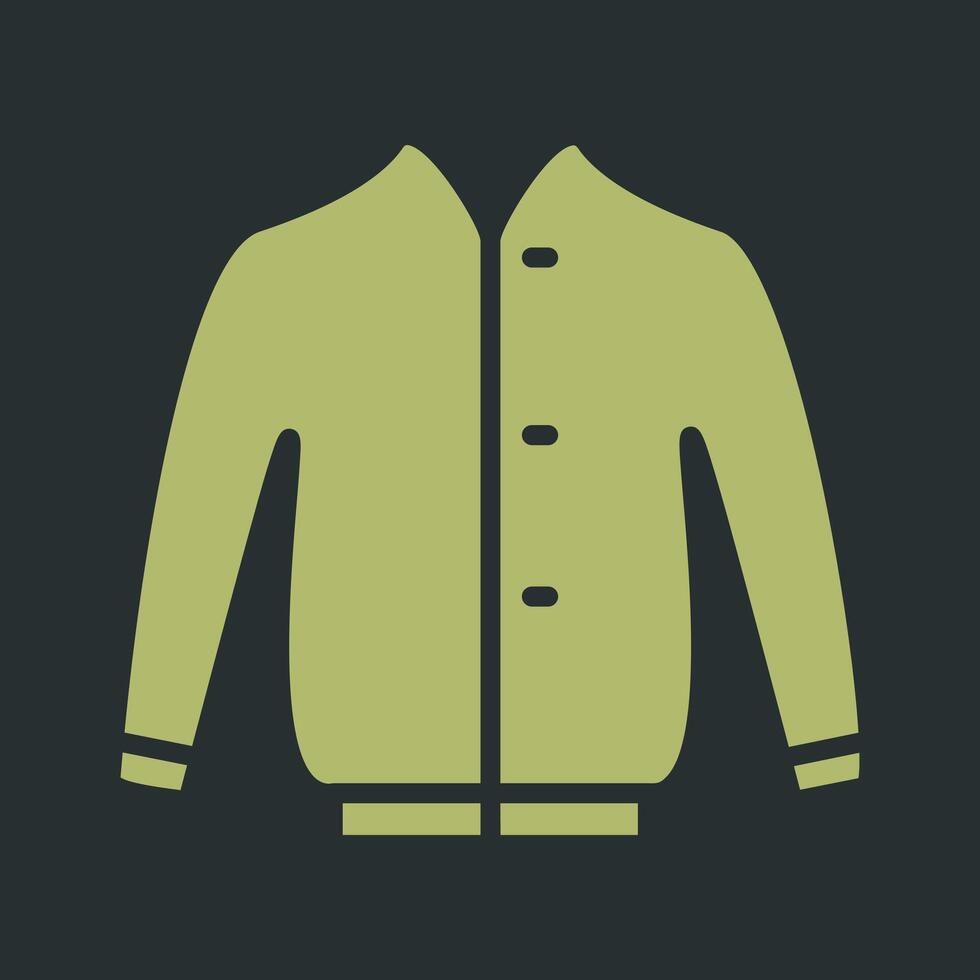 icono de vector de chaqueta elegante