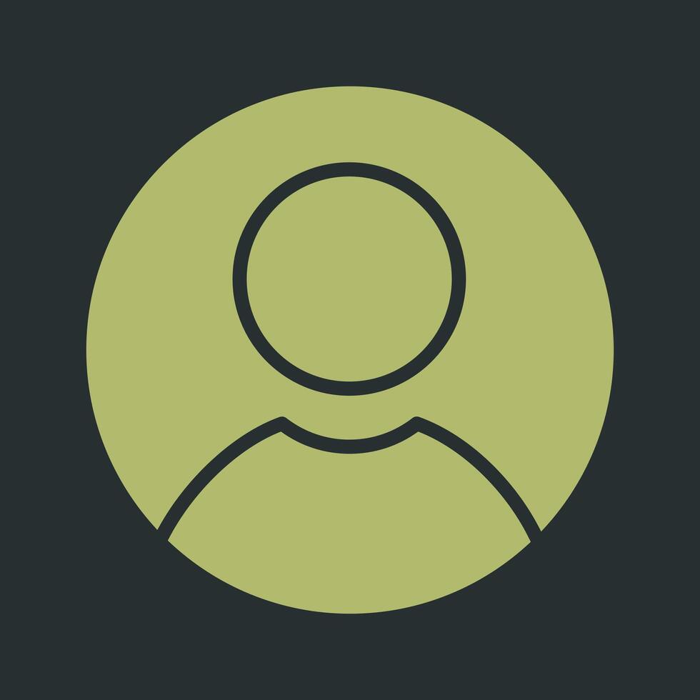 Male Profile Vector Icon
