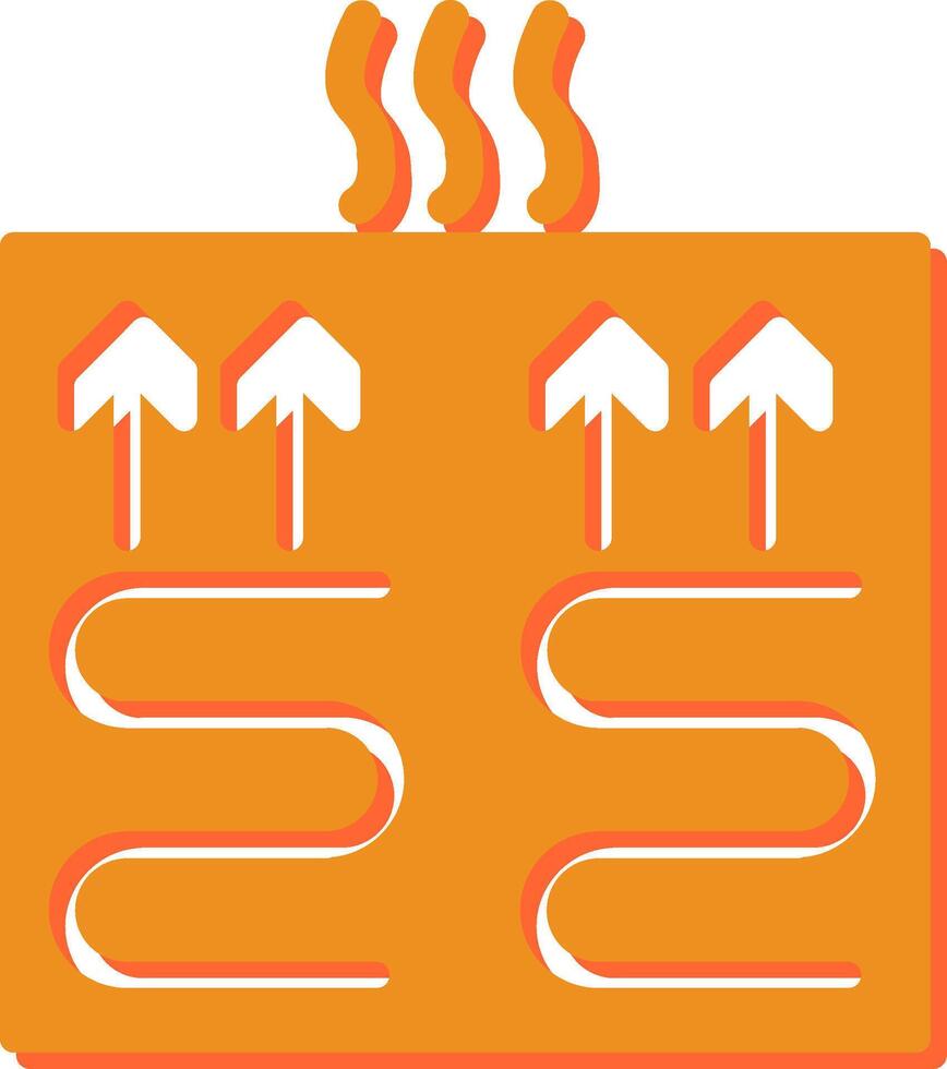 Underfloor Heating Vector Icon