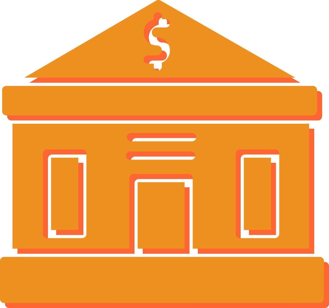 Bank Building Vector Icon