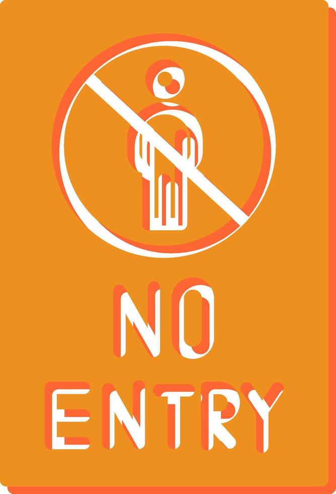 No Entry Sign Vector Icon