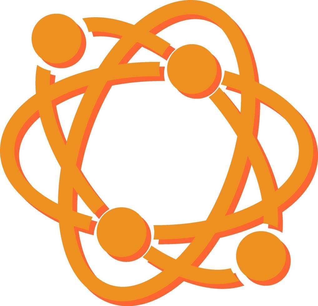 Atomic Structure Vector Icon