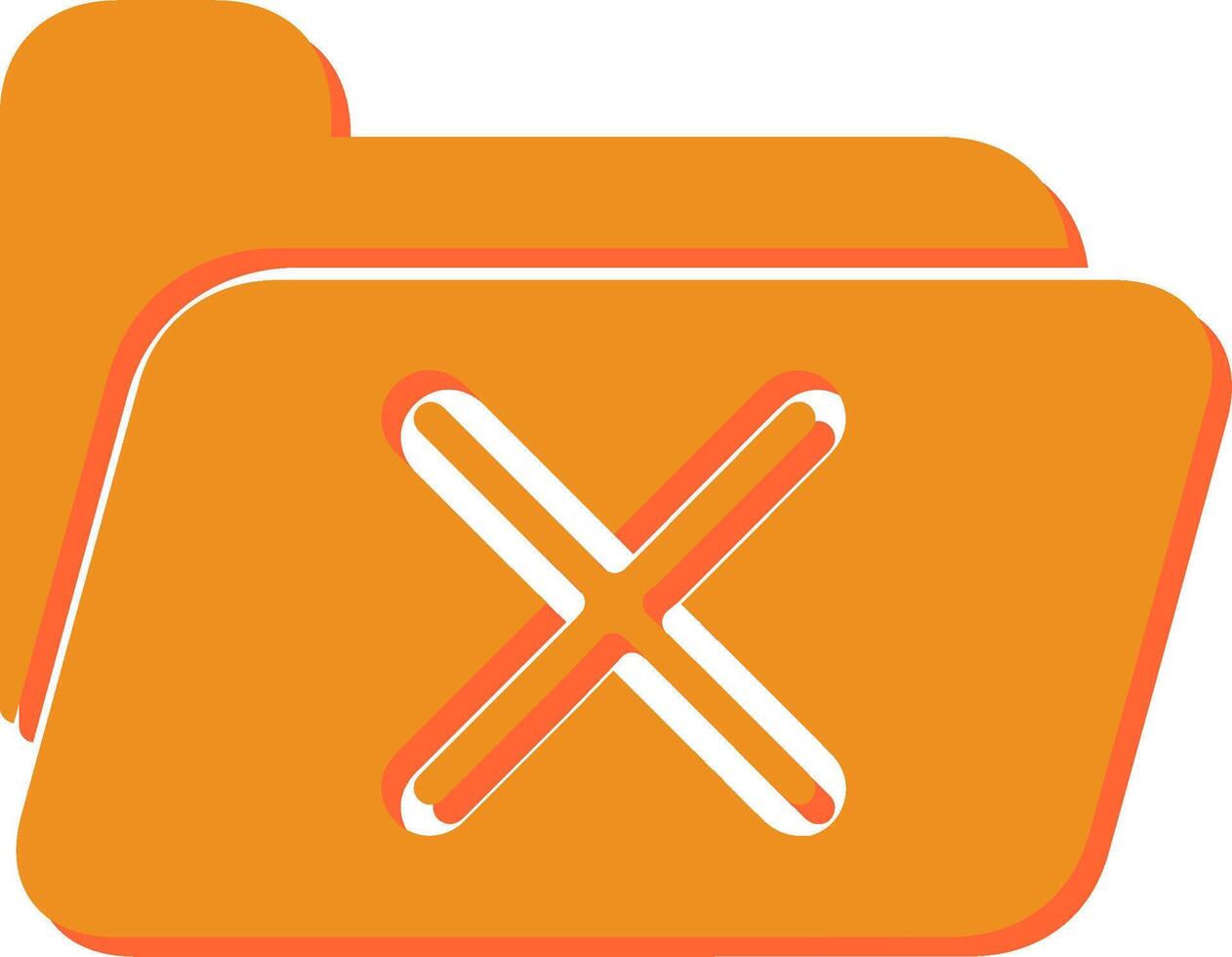 Cancel Folder Vector Icon