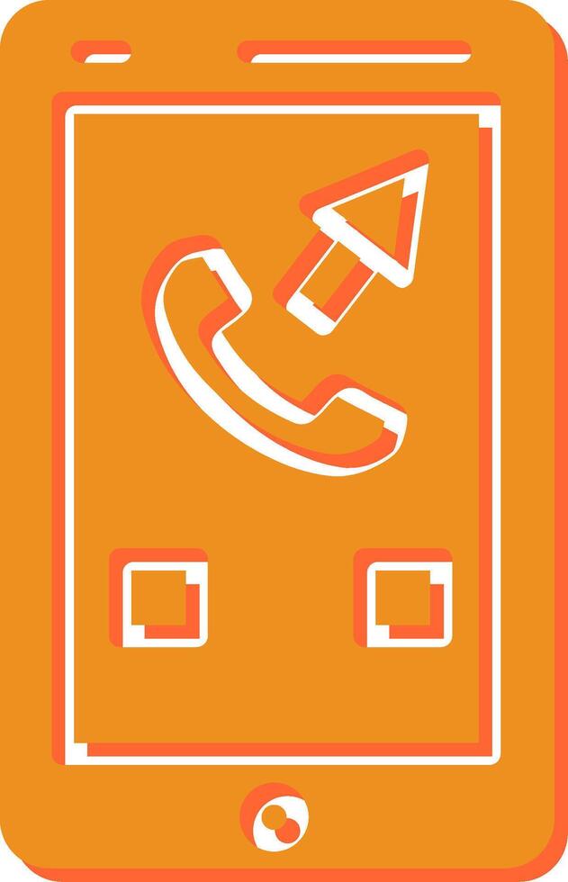 Outgoing Call Vector Icon