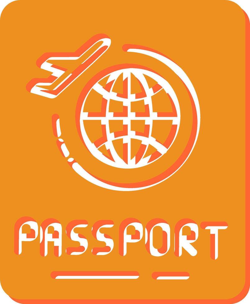 icono de vector de pasaporte