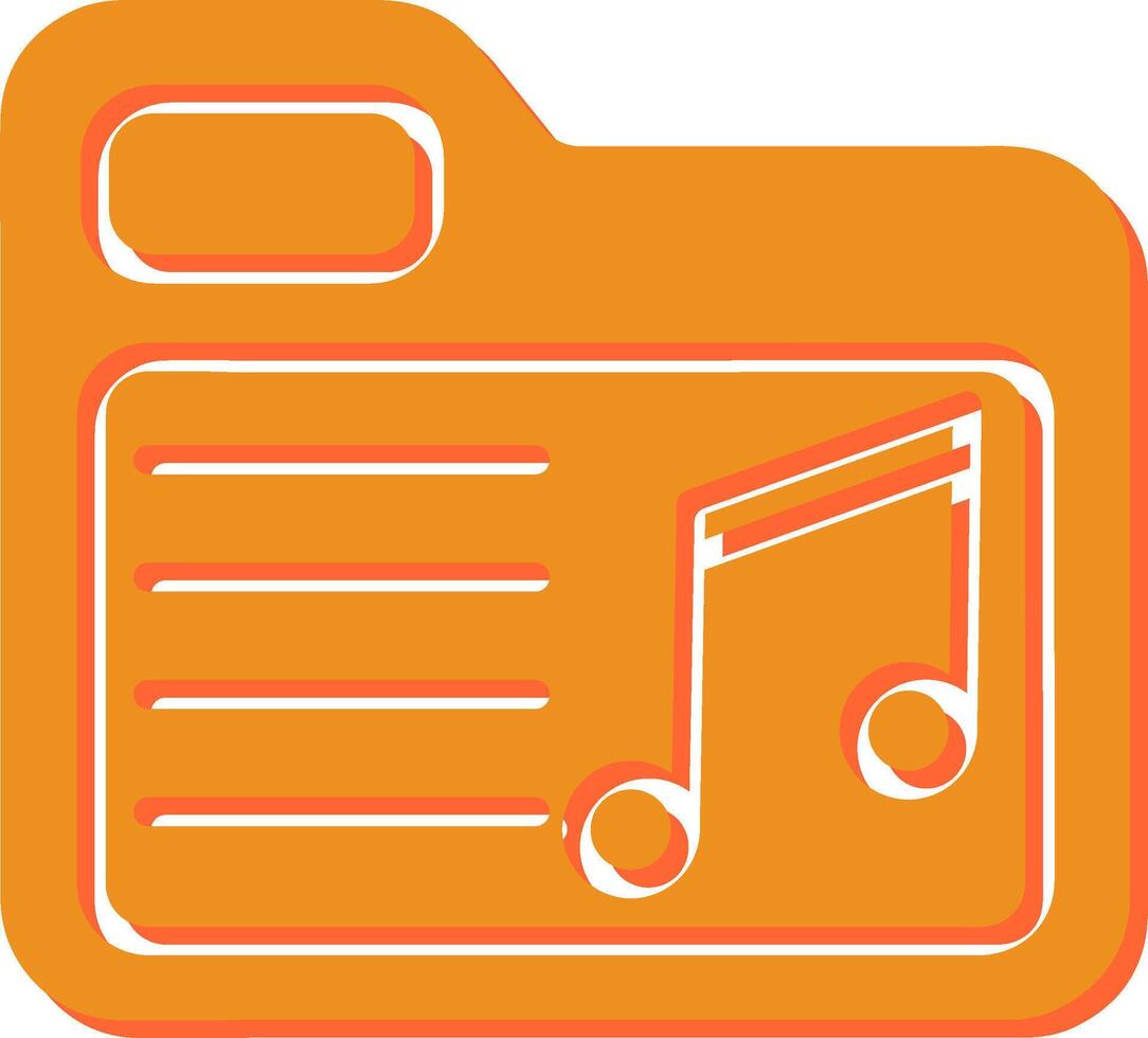 Music Folder Vector Icon