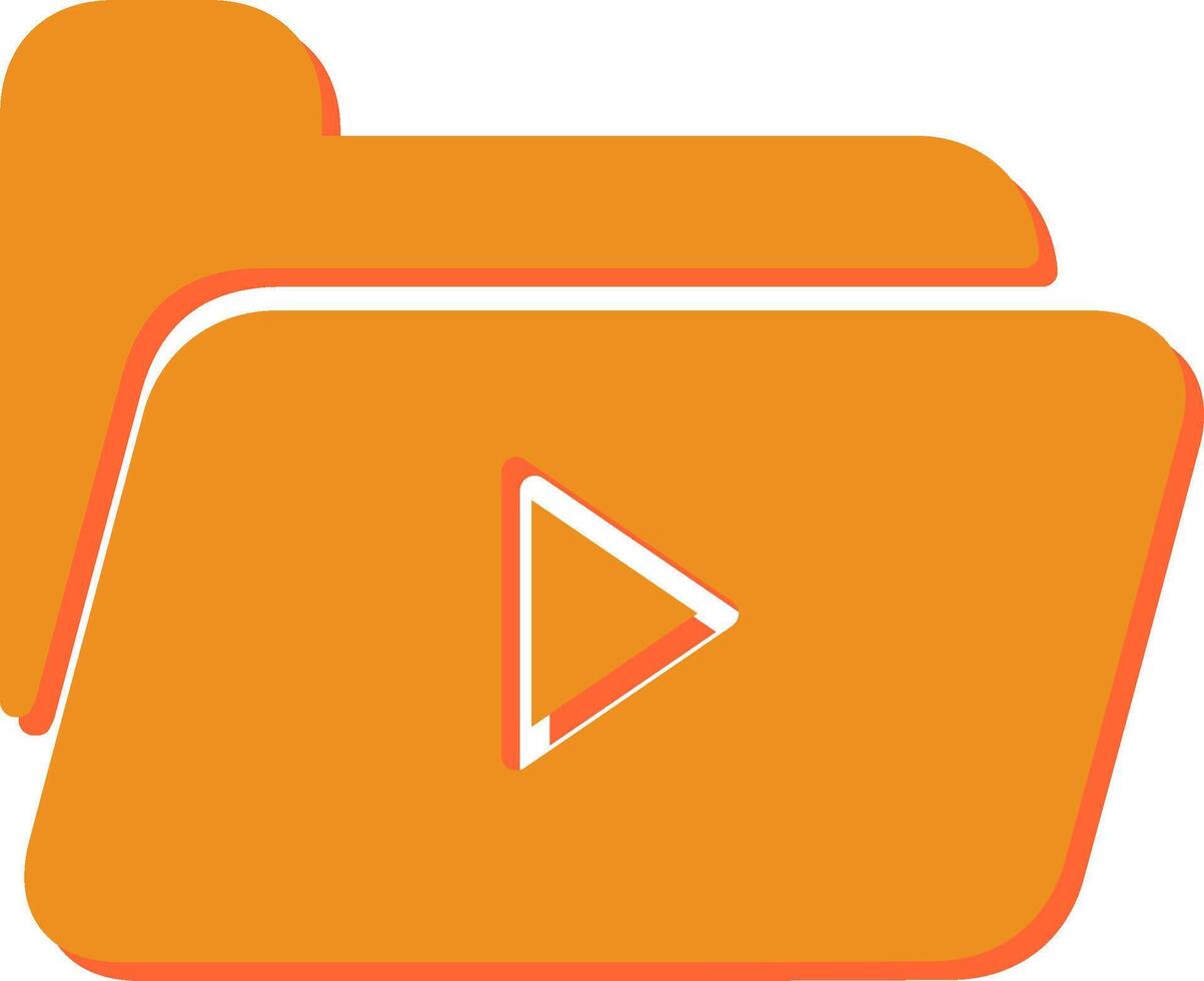 Media Folder Vector Icon