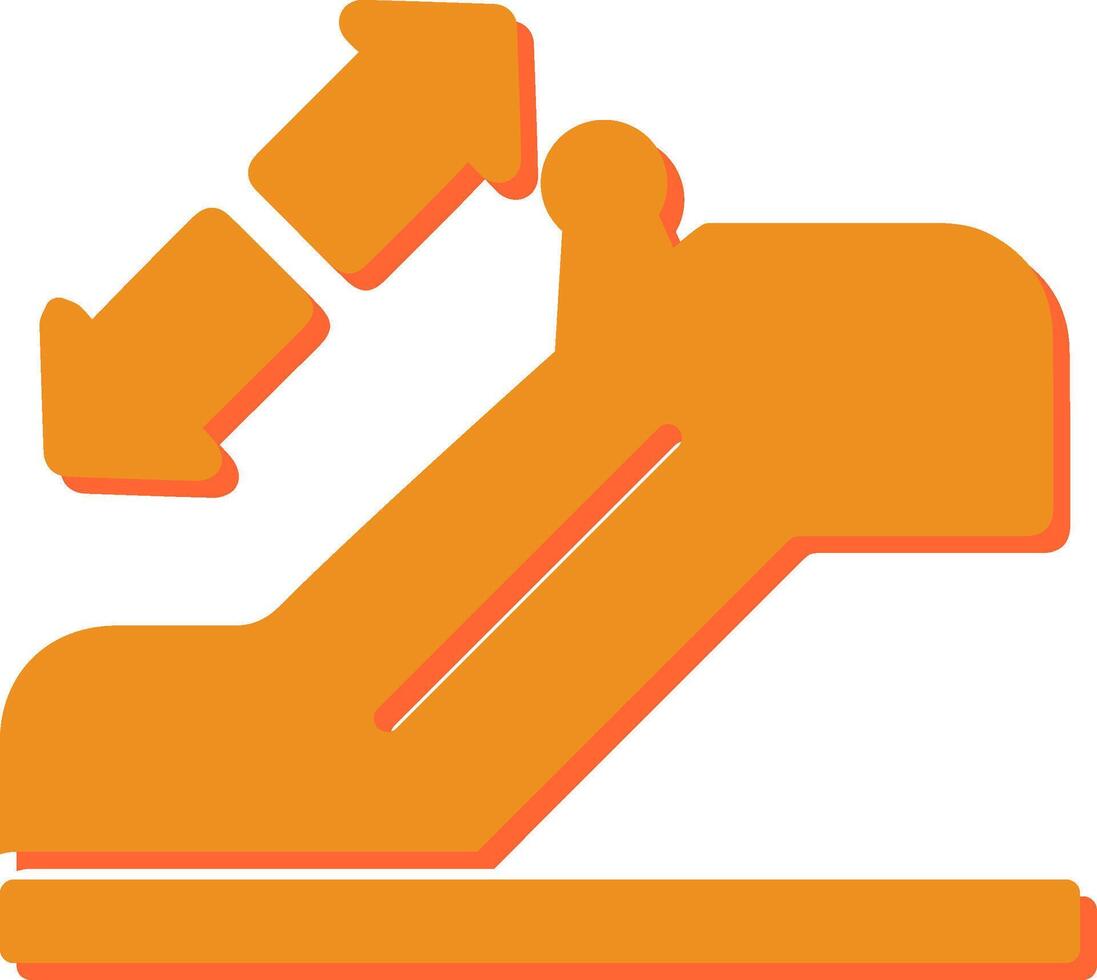 Horizontal Escalator Vector Icon