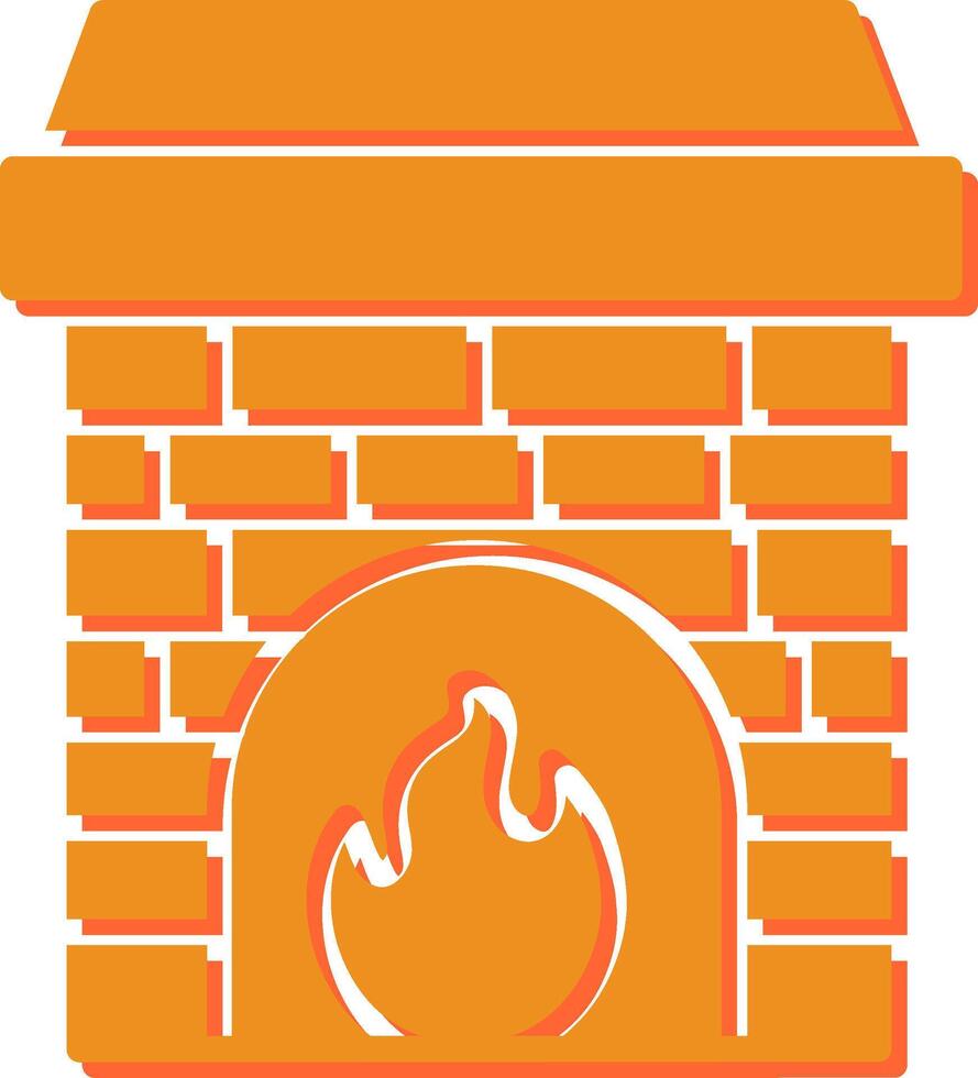 Fireplace Vector Icon