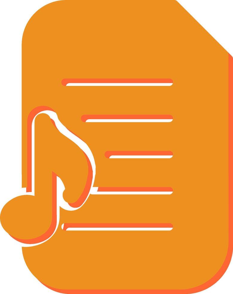 Audio Document Vector Icon