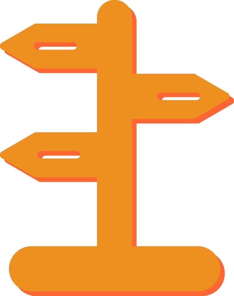 Signpost Vector Icon