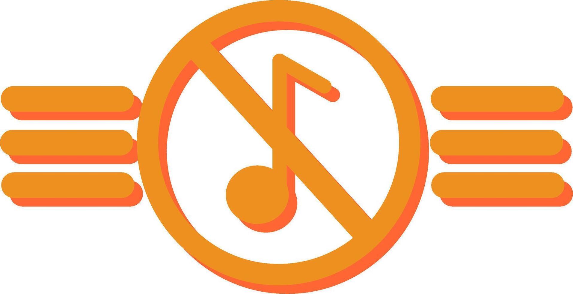 Music Disabled Vector Icon