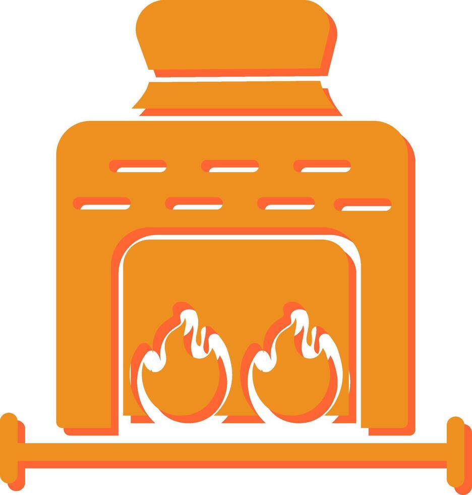 Coal Furnace Vector Icon