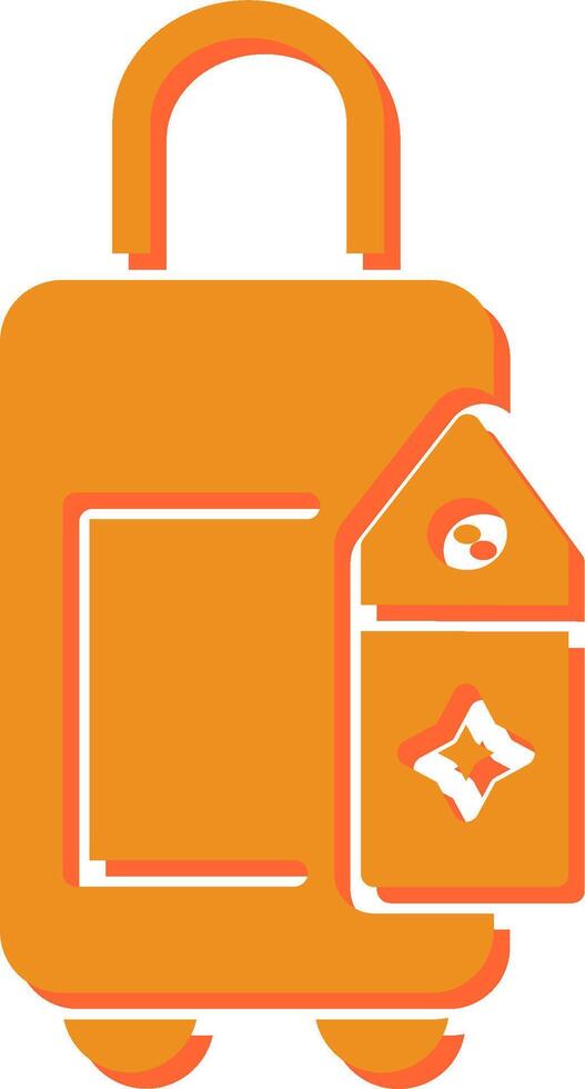 Bag with Tags Vector Icon