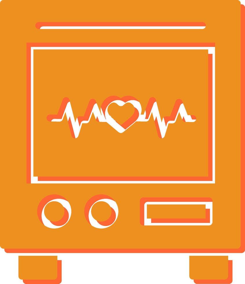 Heart Rate Machine Vector Icon