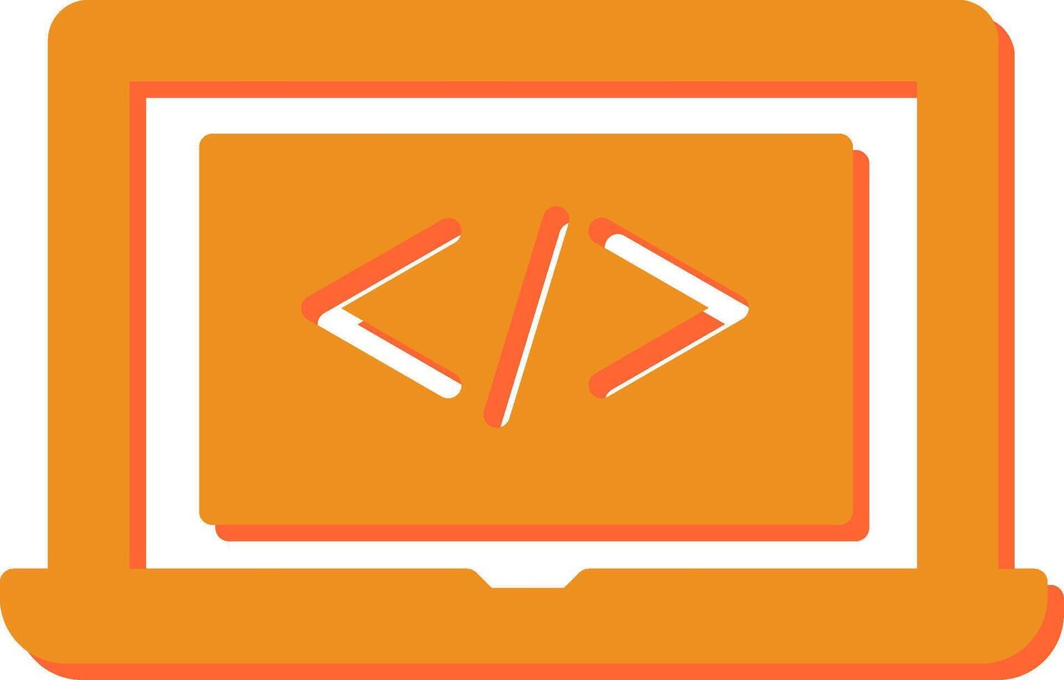 Coding Computer Vector Icon
