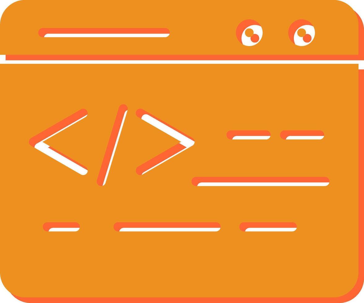Web Coding Vector Icon
