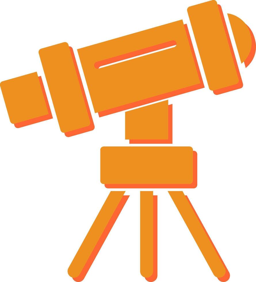 Telescope on Stand Vector Icon