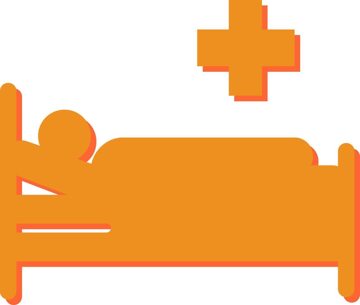 Patient Bed Vector Icon