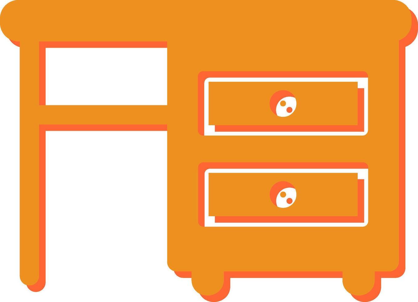 Table with Drawers I Vector Icon
