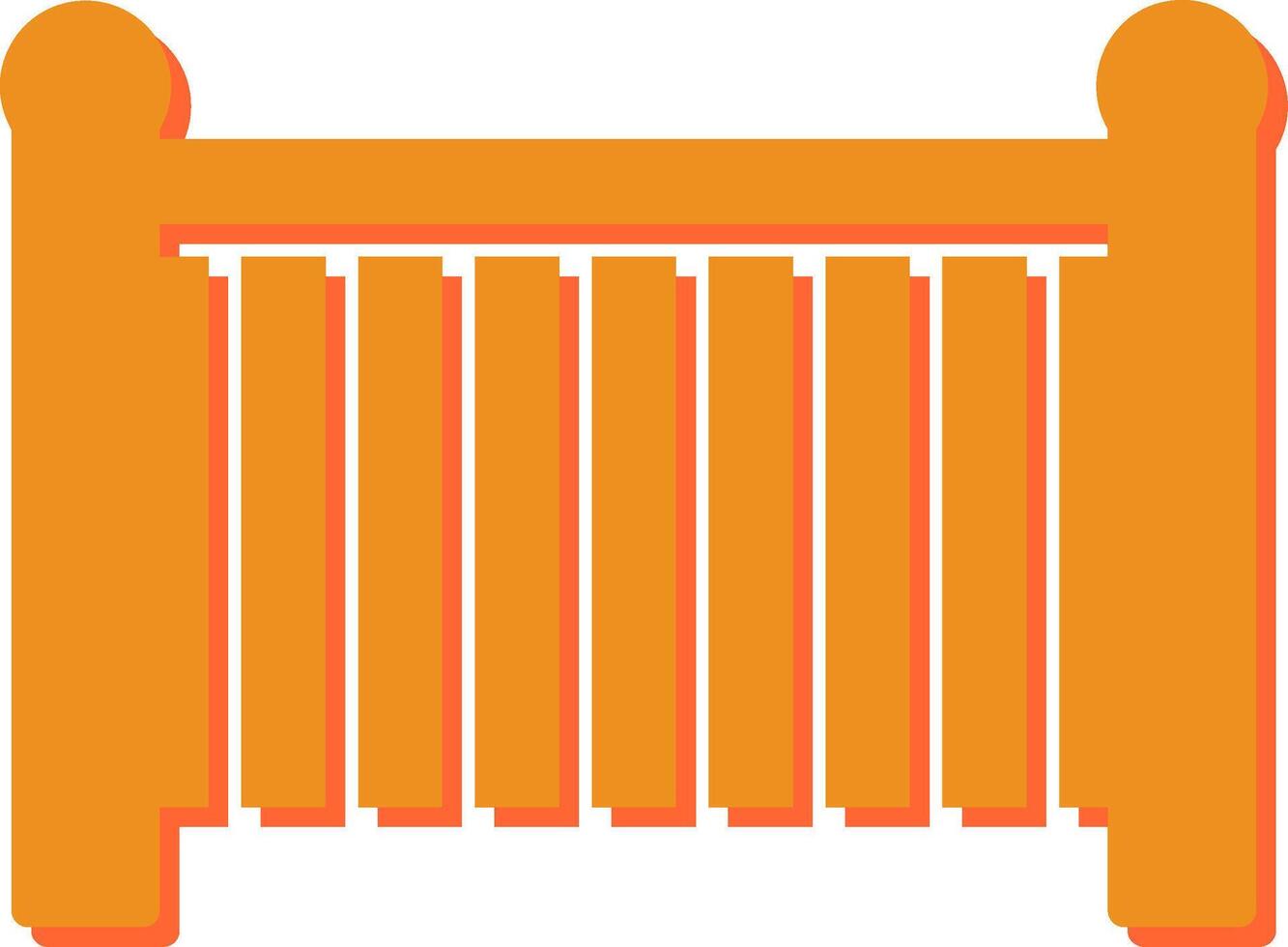 Baby Cot Vector Icon